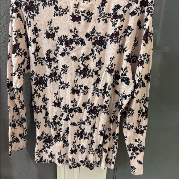 Lucky Brand Women's Floral Blouse - Cream and Black - Picture 2 of 8